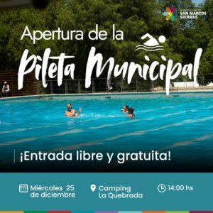 Lee más sobre el artículo Gran apertura de la Pileta Municipal!